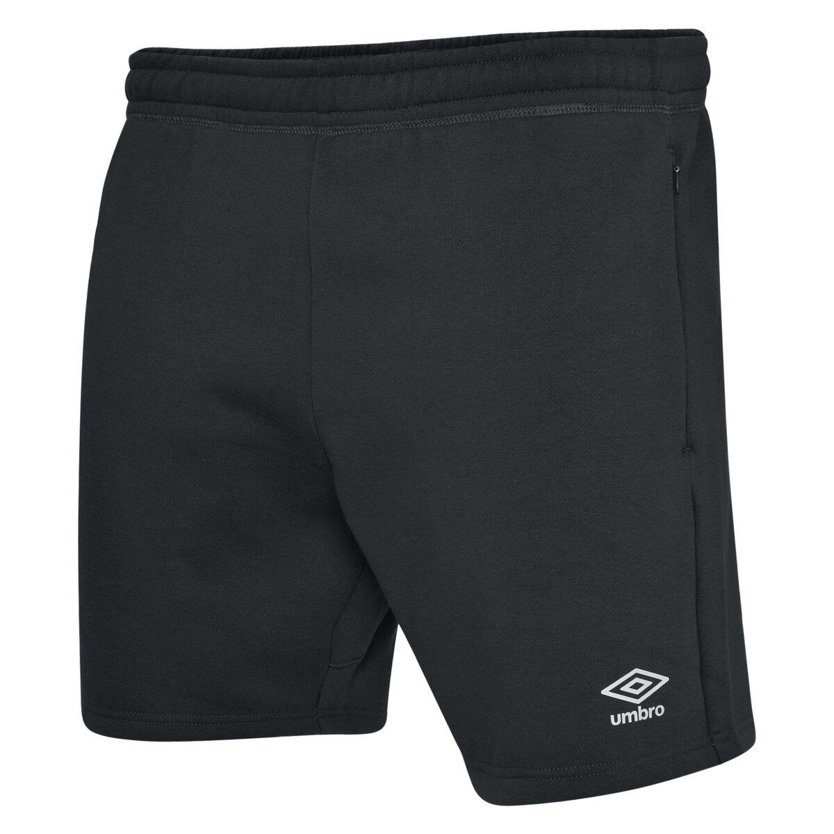UMBRO Mens Club Leisure Shorts (Black/White)