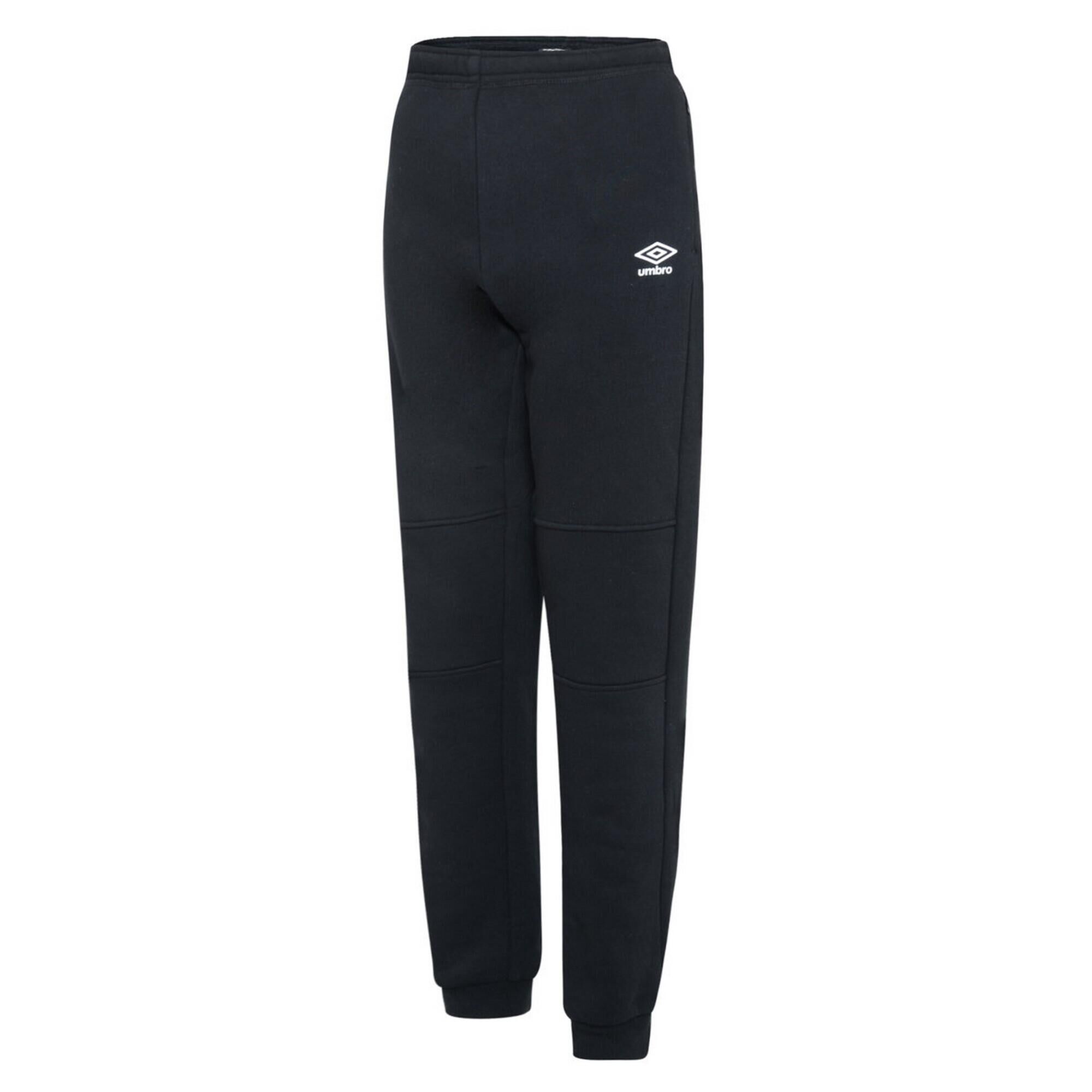 UMBRO Womens/Ladies Club Leisure Jogging Bottoms (Black/White)