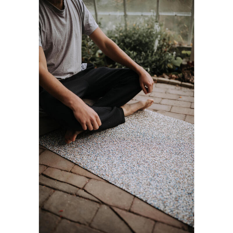 Tapis de yoga - Liège et Caoutchouc recyclé - 5mm - Design multicoloré