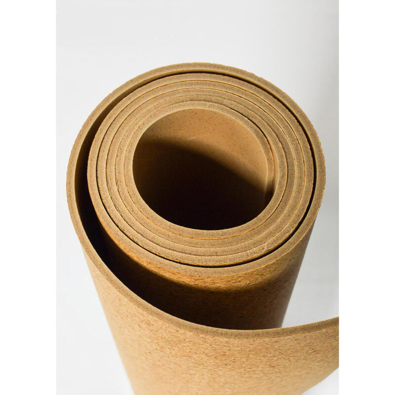 Mata do jogi Cork - bardzo gruba 5 mm - z recyklingu - 183 cm x 65 cm