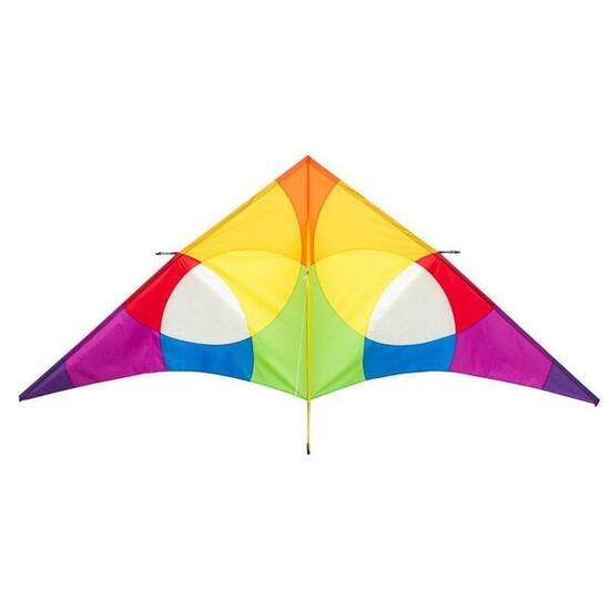 Einleiner Drachen HQ Delta Rainbow 3 m 10642030 Regenbogen 300 x 138 cm