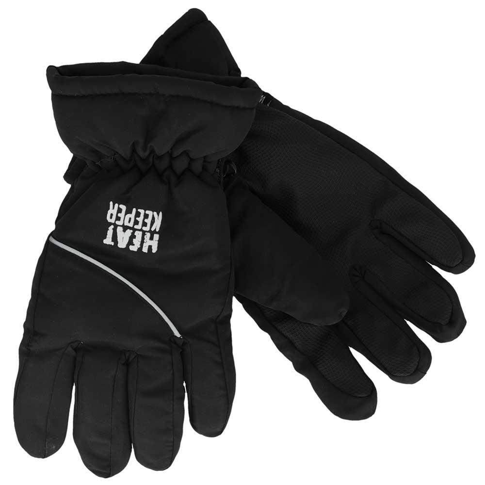 Heatkeeper dames ski handschoenen zwart 1/6