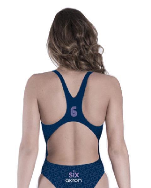 Akron Girl's Adi Six Swimsuit - Blue / Purple 2/2