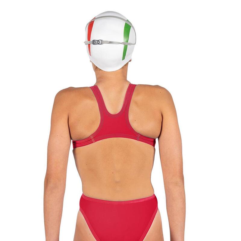 combinaison de natation Babbitt Evo pour filles Akron - Black/Sporty Red