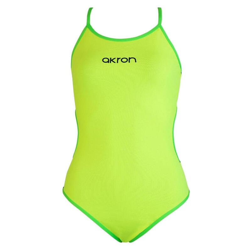 Babele Girls Akron combinaison de natation bicolore - Neon Green / Navy