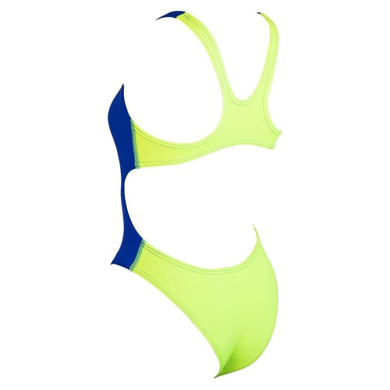 combinaison de natation Babbitt Evo pour filles Akron - Blue/Comedy Green