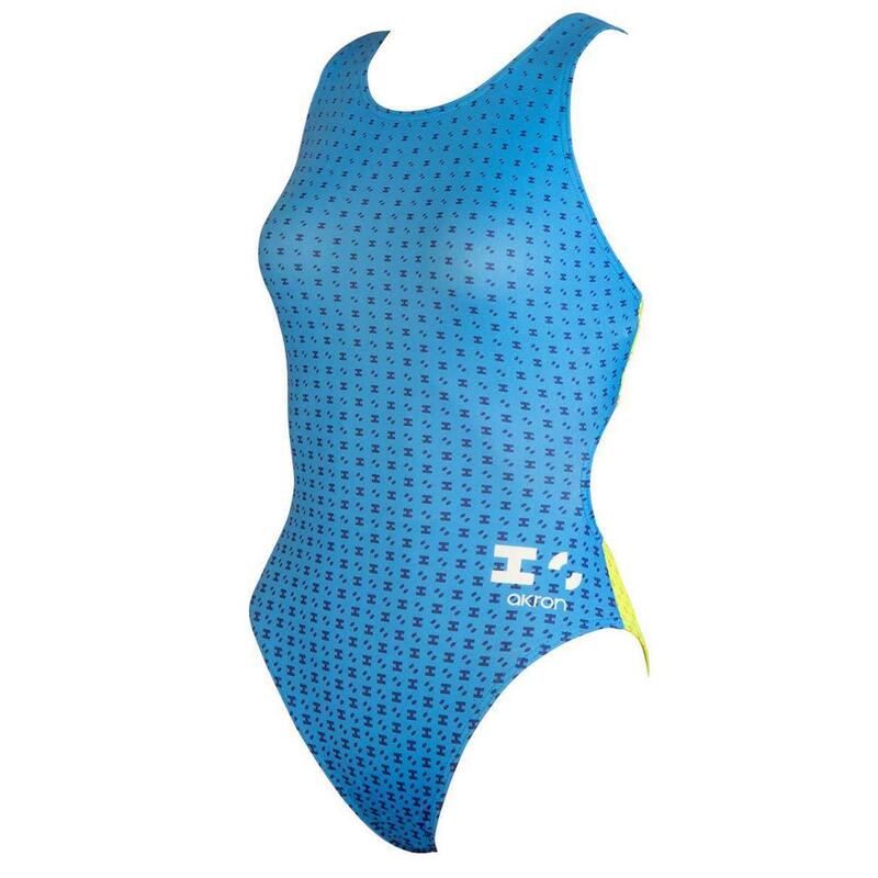 combinaison de natation Babbit 4 couleurs pour filles Akron - Sky Blue / Yellow