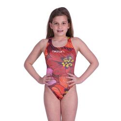 combinaison de natation Akron Red pour filles - Rouge