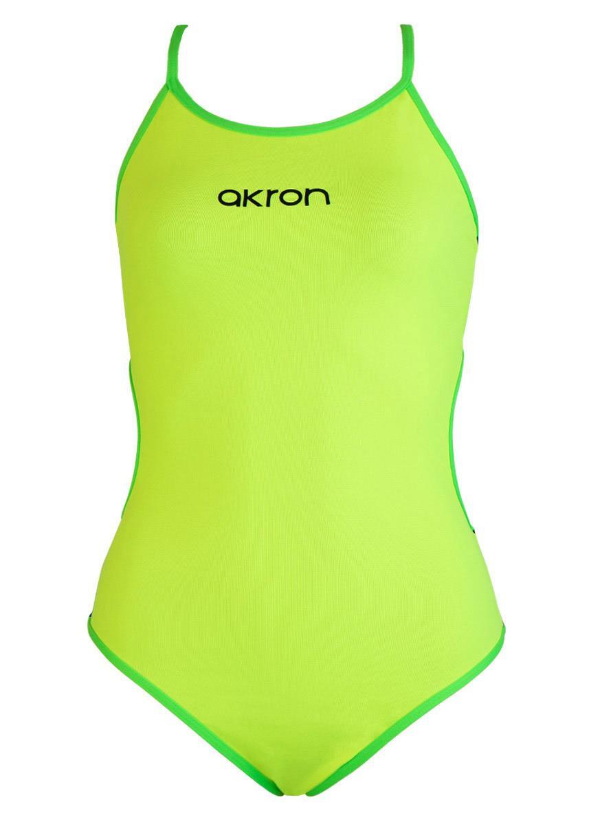 Traje de baño Akron Girls Babele Bicolor - Verde Fluor/Azul Marino - Talla 28 3/5
