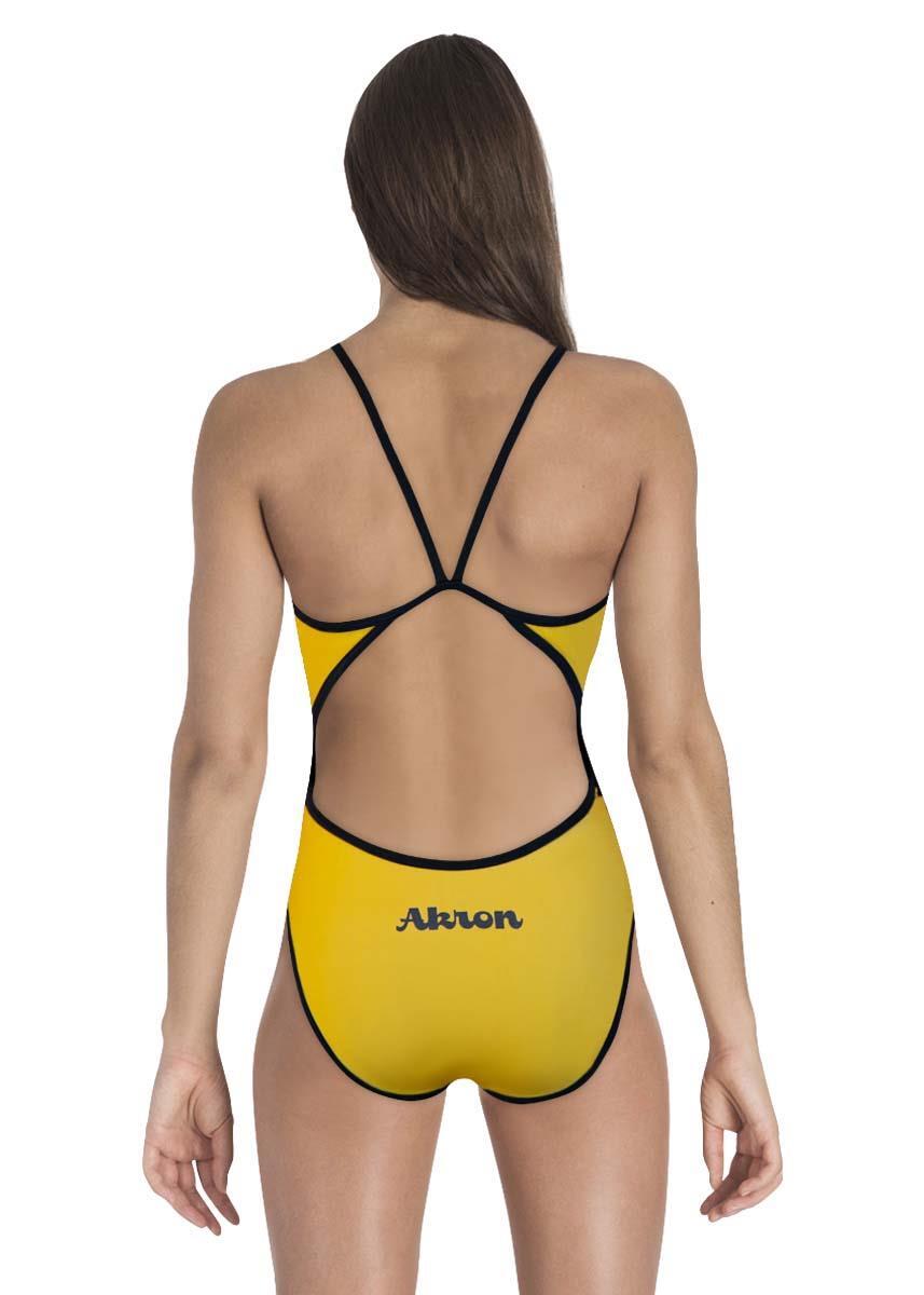 Akron Girl's Odette Swimsuit - Yellow 2/5