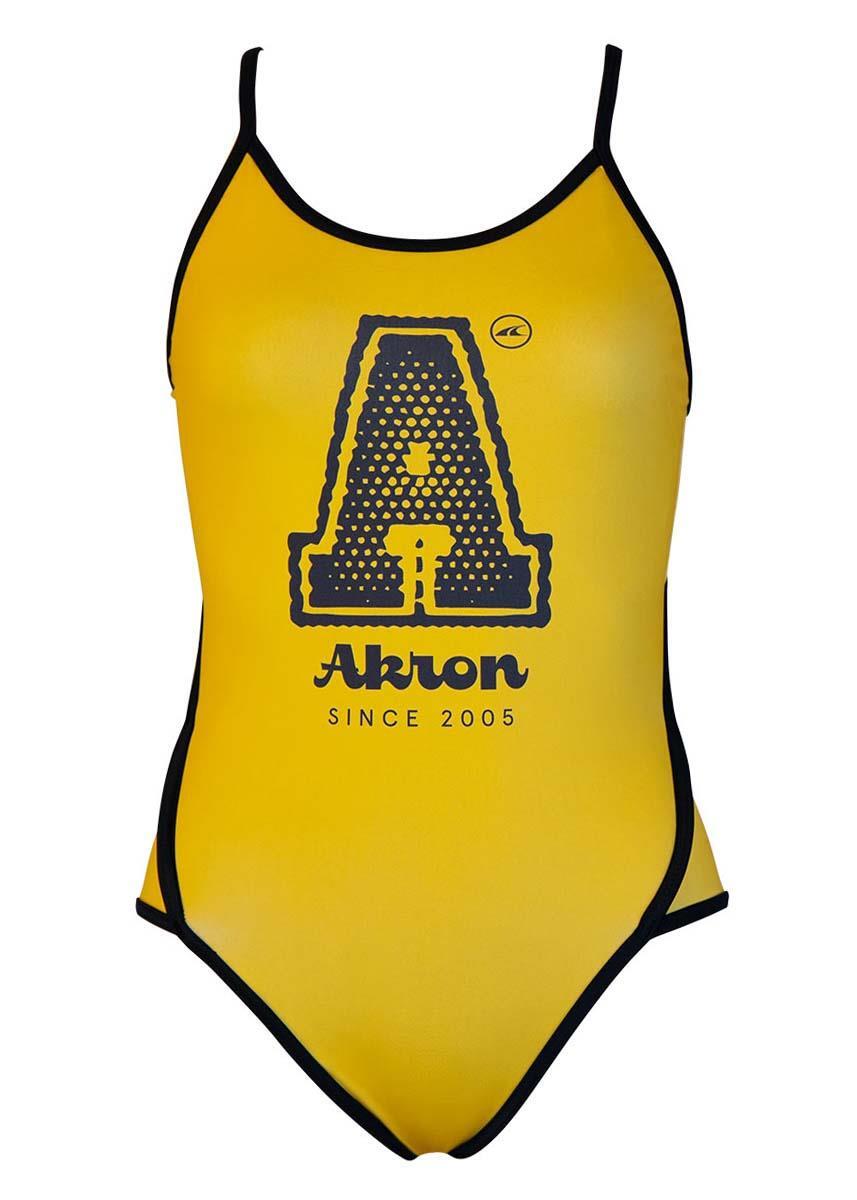 Akron Girl's Odette Swimsuit - Yellow 3/5