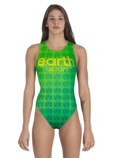 Element Earth combinaison de natation pour filles Akron - Vert