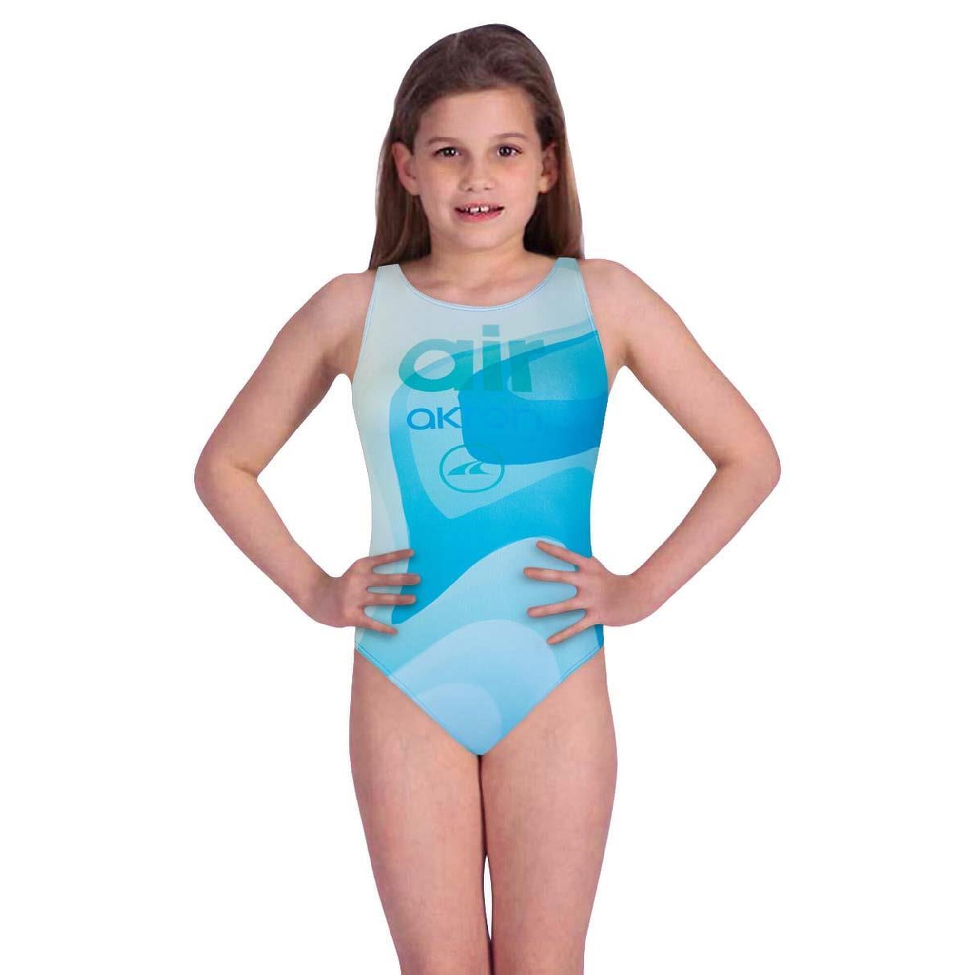 AKRON Akron Girl's Element Air Swimsuit - Blue