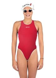 Maillot de bain Akron Girls Babbitt Evo - Rouge sport/Bleu Harvard