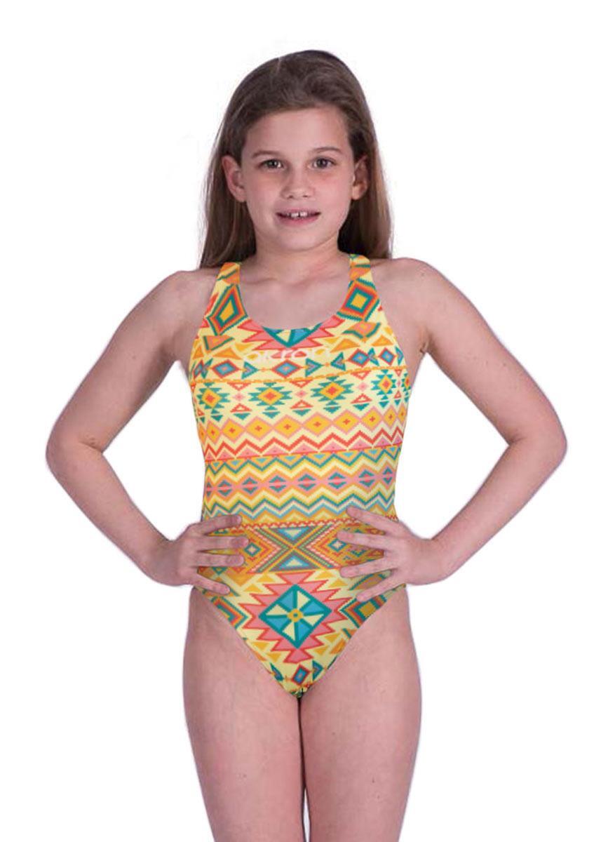 Akron girls incas swimsuit - amarelo