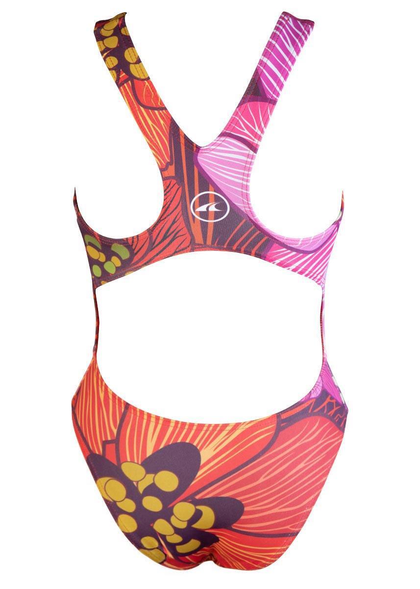 Akron Girls Rouge Swimsuit- Red 4/5