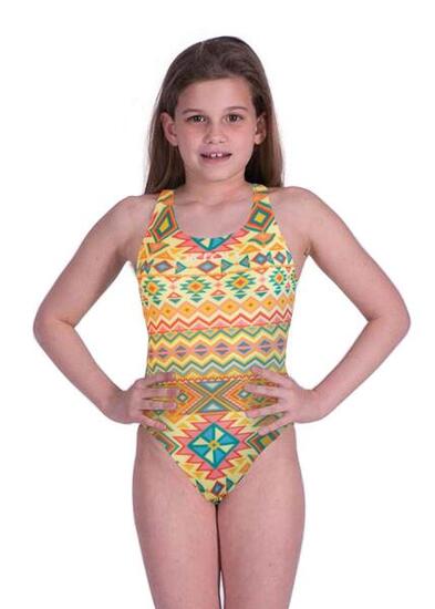 Maillot de bain Akron Girls Incas - Jaune - Taille 30