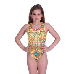 combinaison de natation Inca pour filles Akron - Jaune