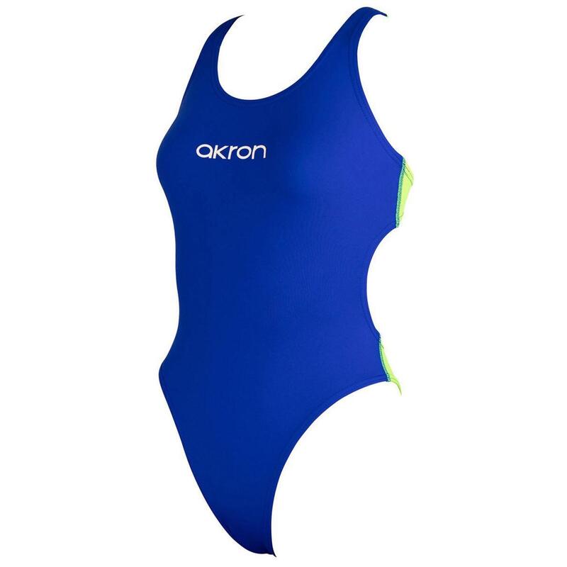 combinaison de natation Babbitt Evo pour filles Akron - Blue/Comedy Green