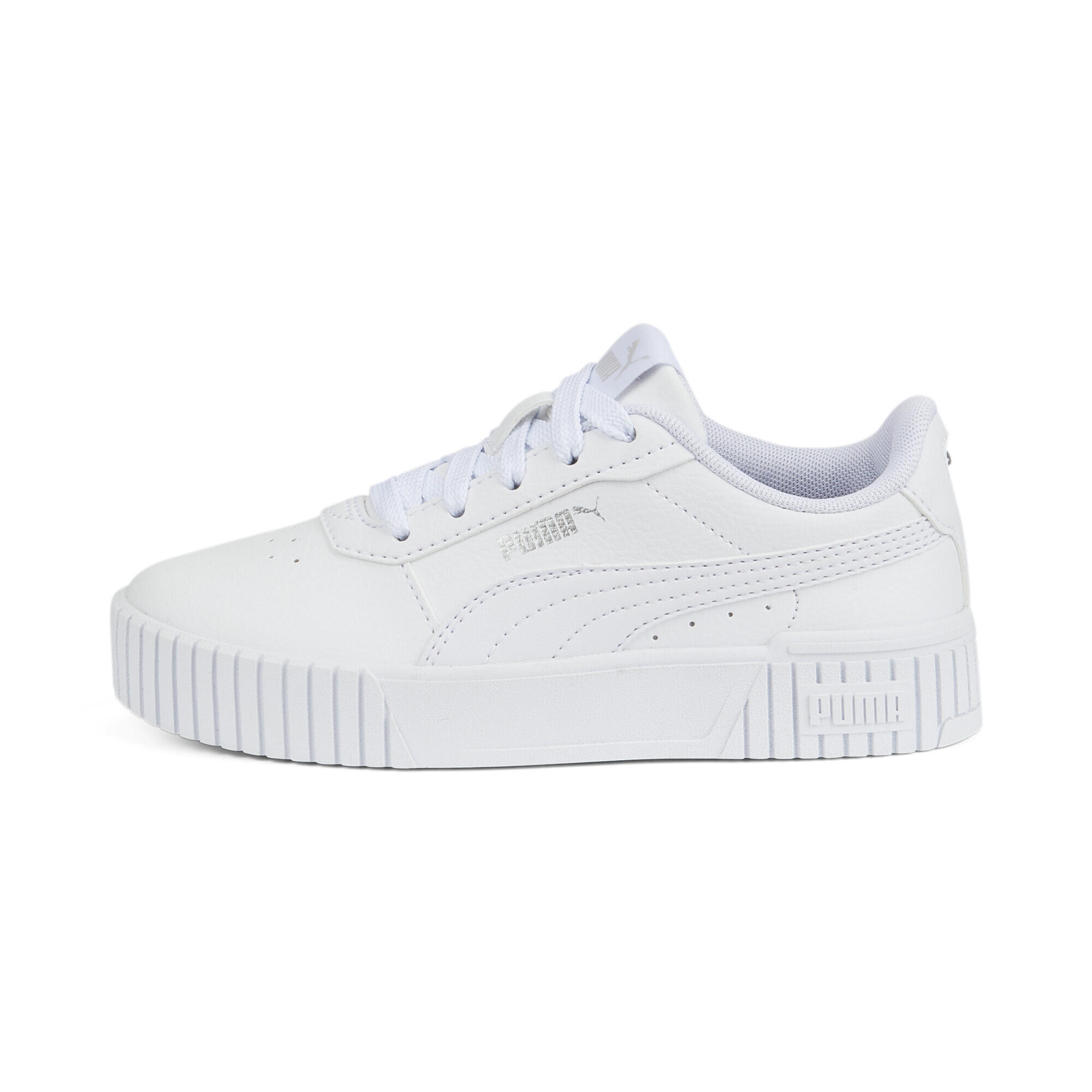 Carina 2.0 Sneakers Mädchen PUMA White Silver Gray 3/15
