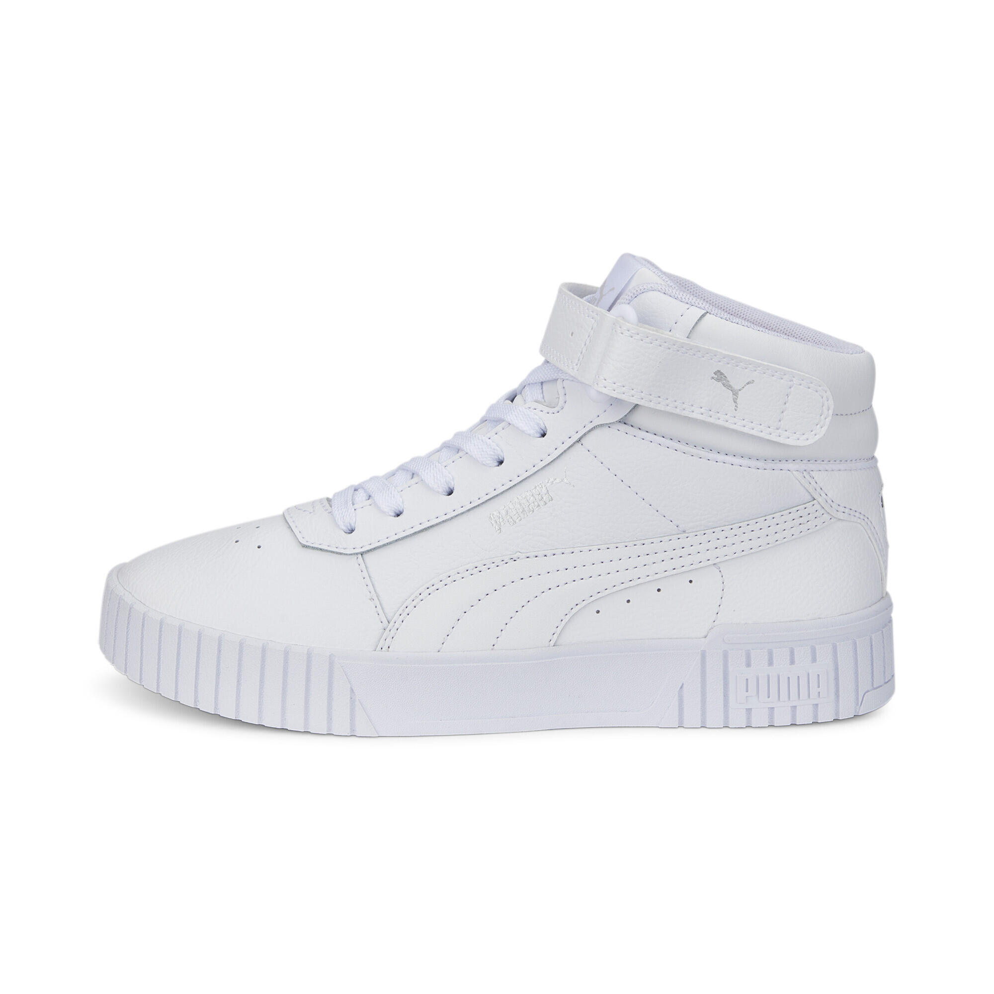 Sneakers Carina 2.0 Mid da donna PUMA White Silver Gray 3/7