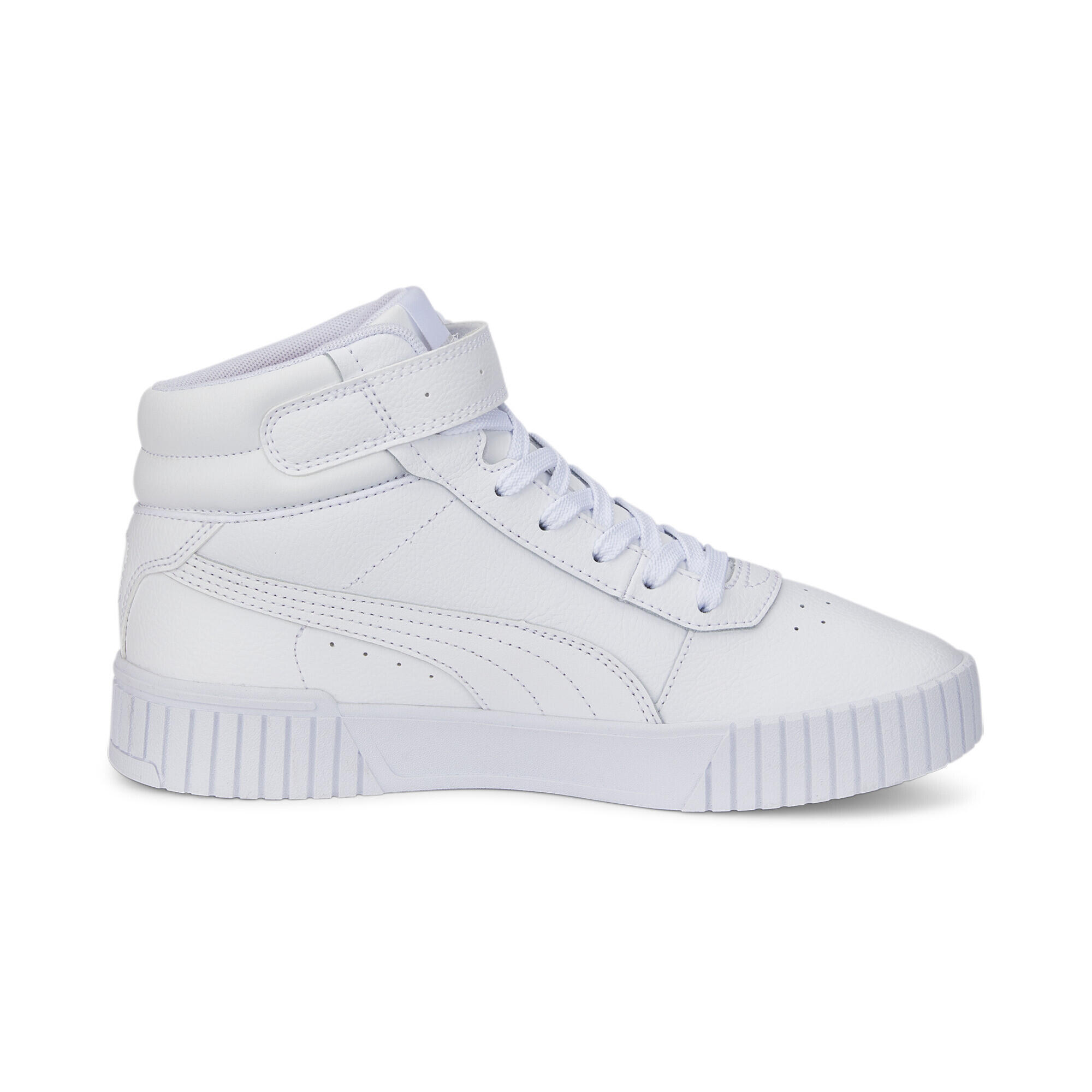 Sneakers Carina 2.0 Mid da donna PUMA White Silver Gray 5/7
