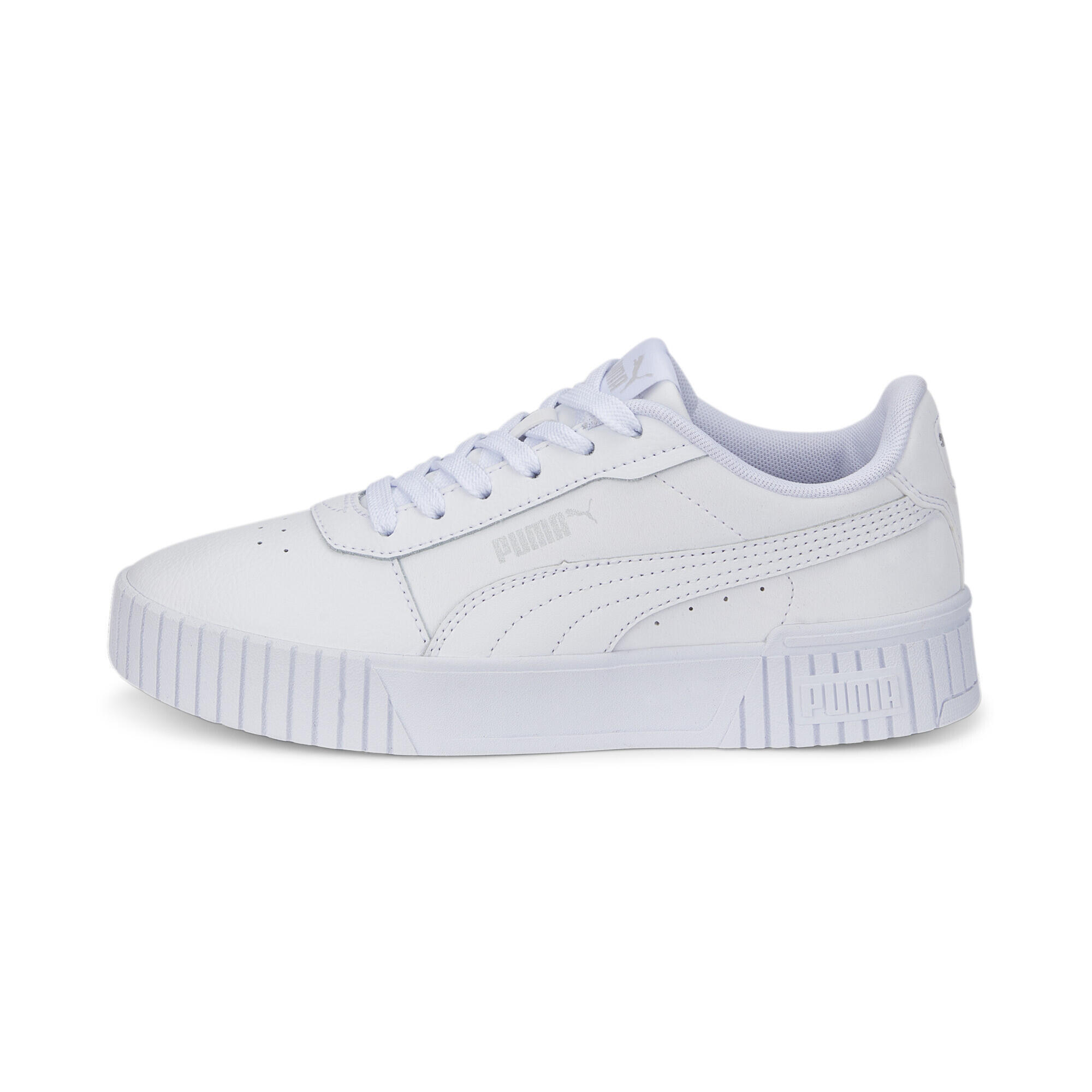 Carina 2.0 Sneakers Mädchen PUMA White Silver Gray 3/5
