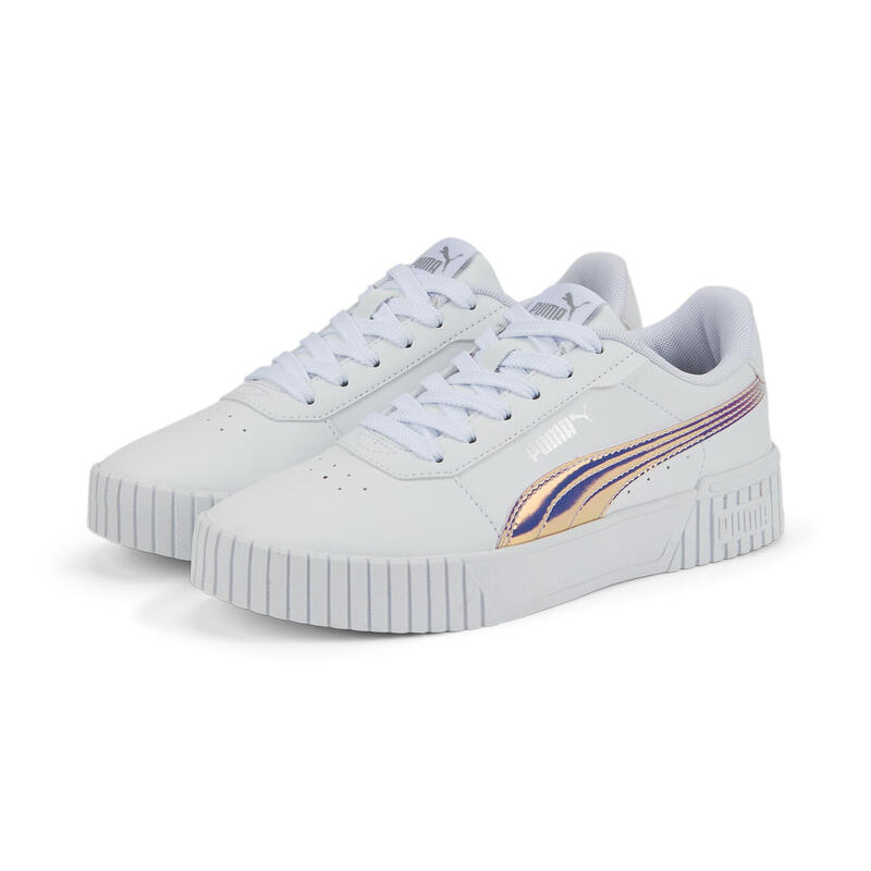 Carina 2.0 Holo Sneakers Mädchen PUMA White Silver Gray