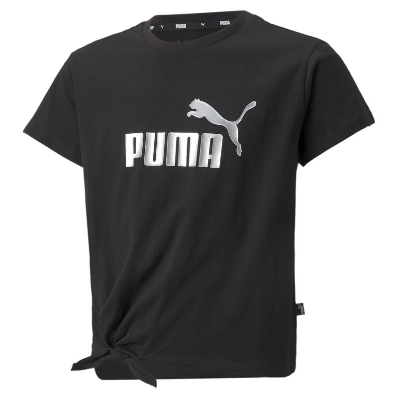 Camiseta Niños PUMA Essentials+ Logo Knotted Negro