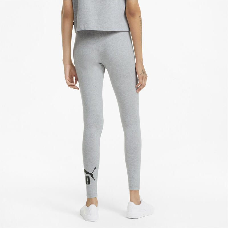 Essentials legging met logo dames PUMA Light Gray Heather