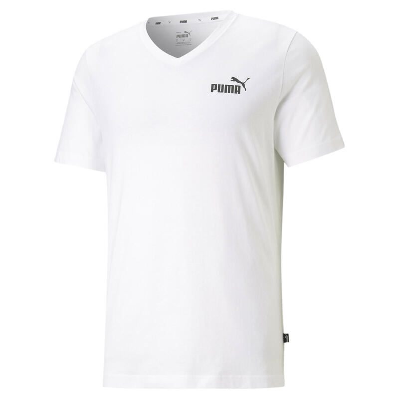 Camiseta con cuello en V Essentials Hombre PUMA Blanco
