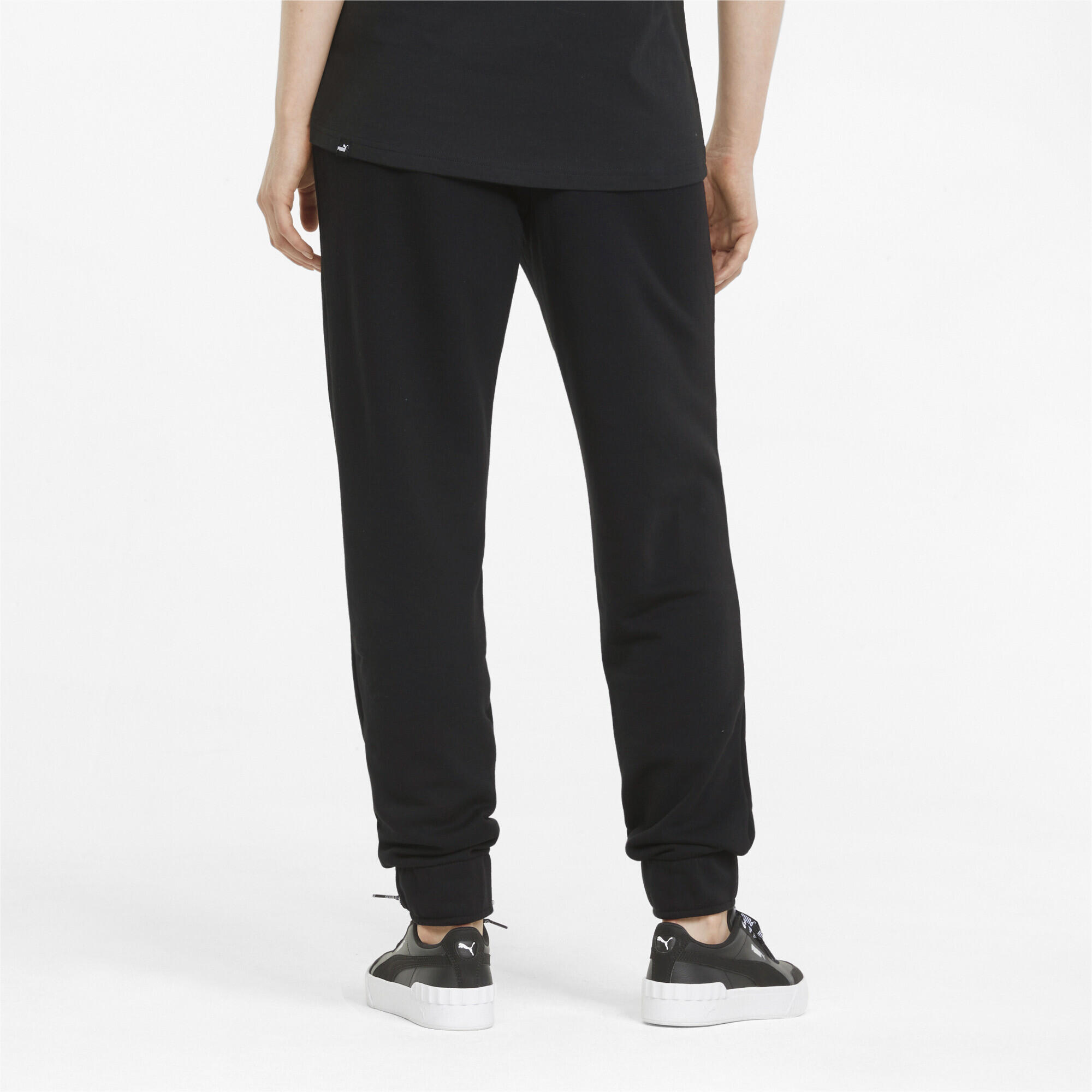 Pantalones Mujer PUMA Essentials+ Embroidery Negro 3/5