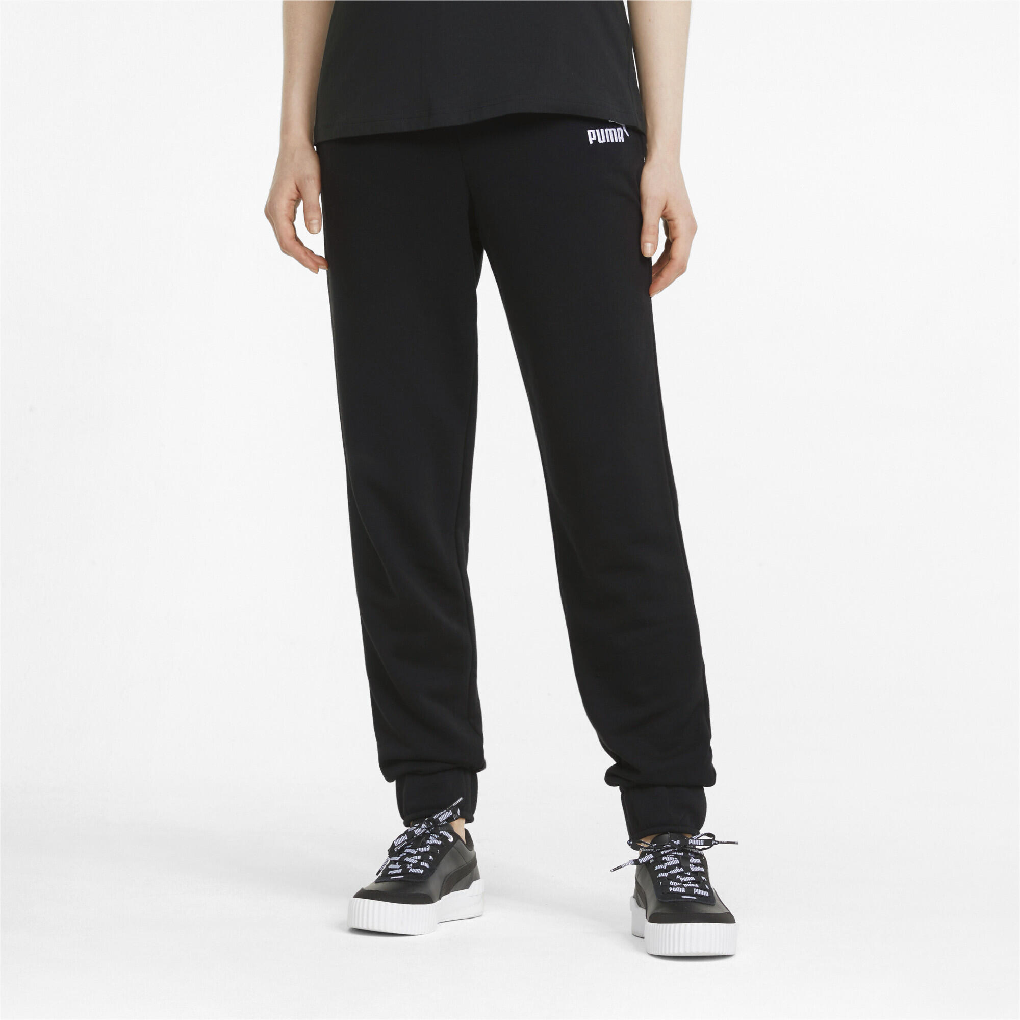 Pantalones Mujer PUMA Essentials+ Embroidery Negro 2/5