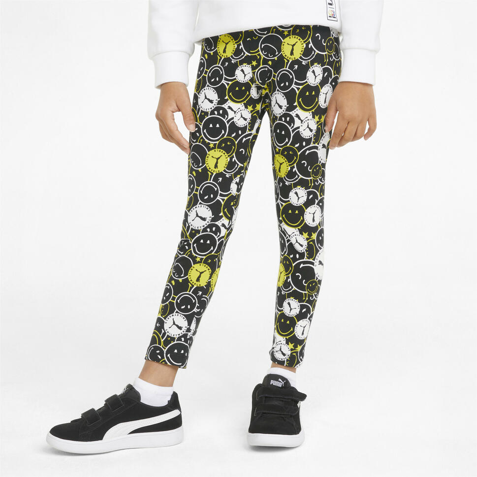 Legginsy dla dzieci Puma x Smiley World AOP