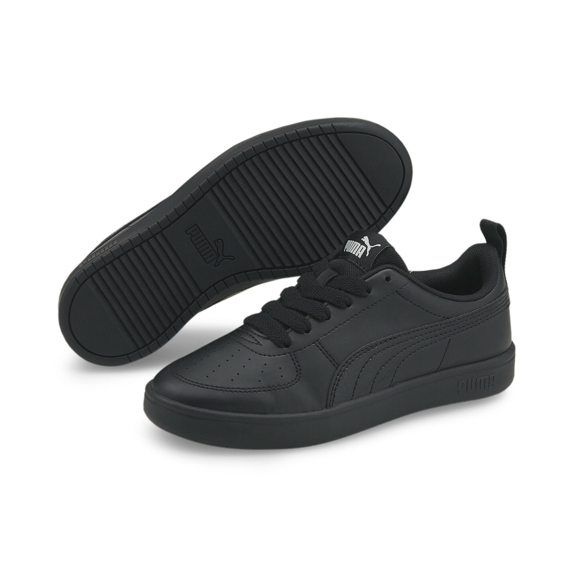 Puma - Baskets Rickie Enfant Et Adolescent Puma - Baskets - Gris|noir - 37 - Decathlon