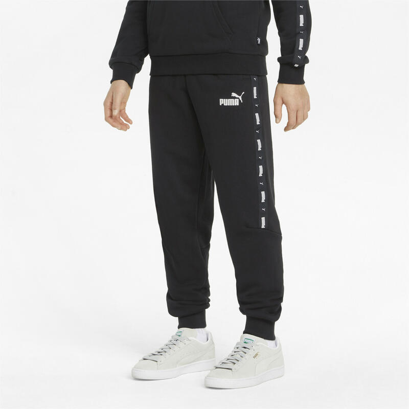 Essentials+ Tape Jogginghose Jungen PUMA Black