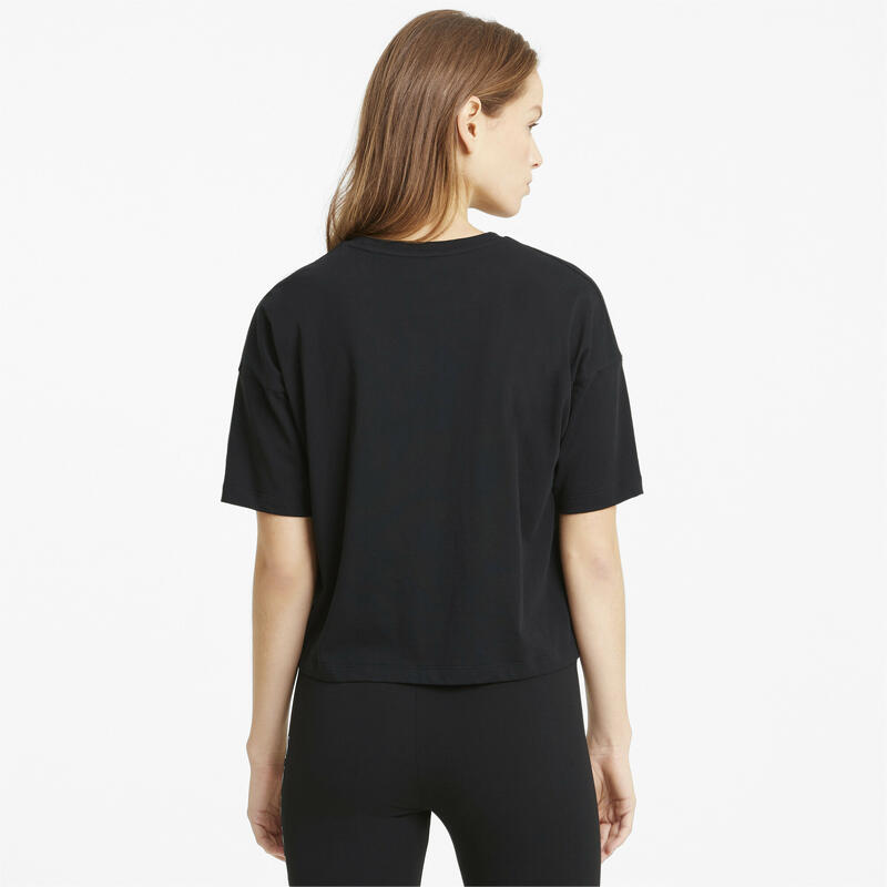 Camiseta corta Mujer PUMA Essentials Logo Negro