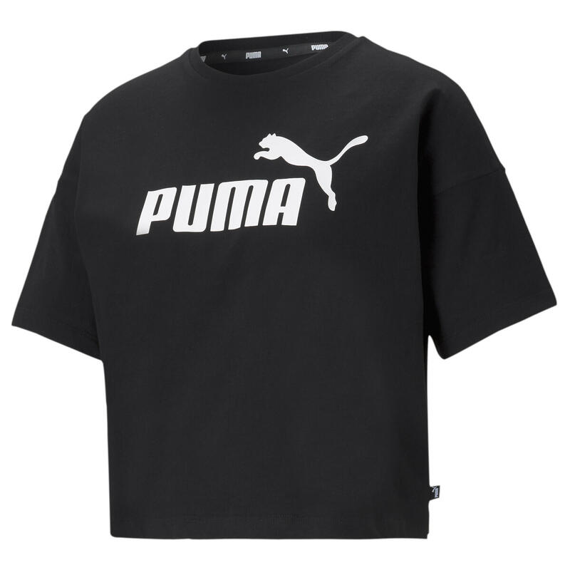 Camiseta corta Mujer PUMA Essentials Logo Negro