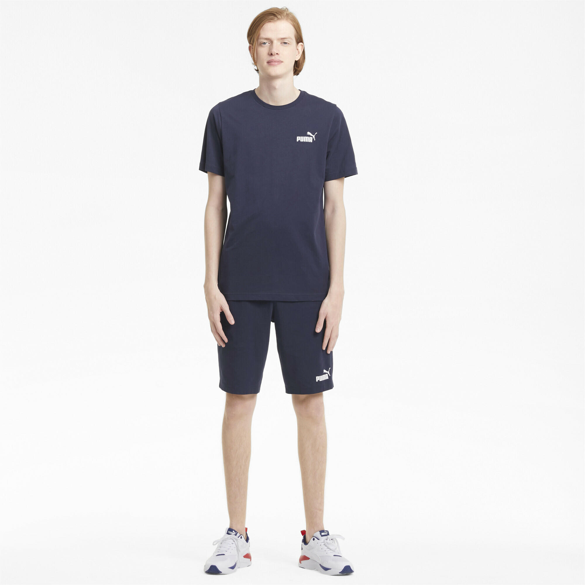 Camiseta Essentials Small Logo Hombre PUMA Morado 4/7
