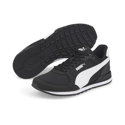 St runner v3 mesh sportschoenen voor jongeren puma black white
