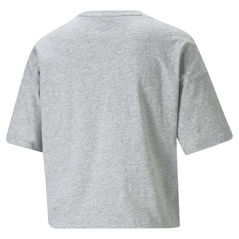 Camiseta corta Mujer PUMA Essentials Logo Gris