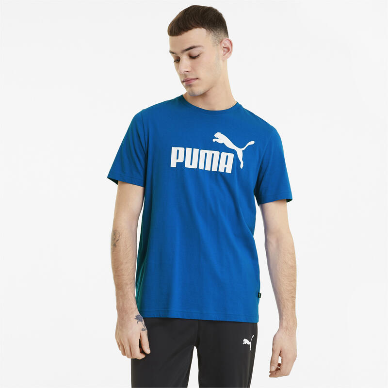 Essentials Logo T-shirt voor heren PUMA Royal Blue
