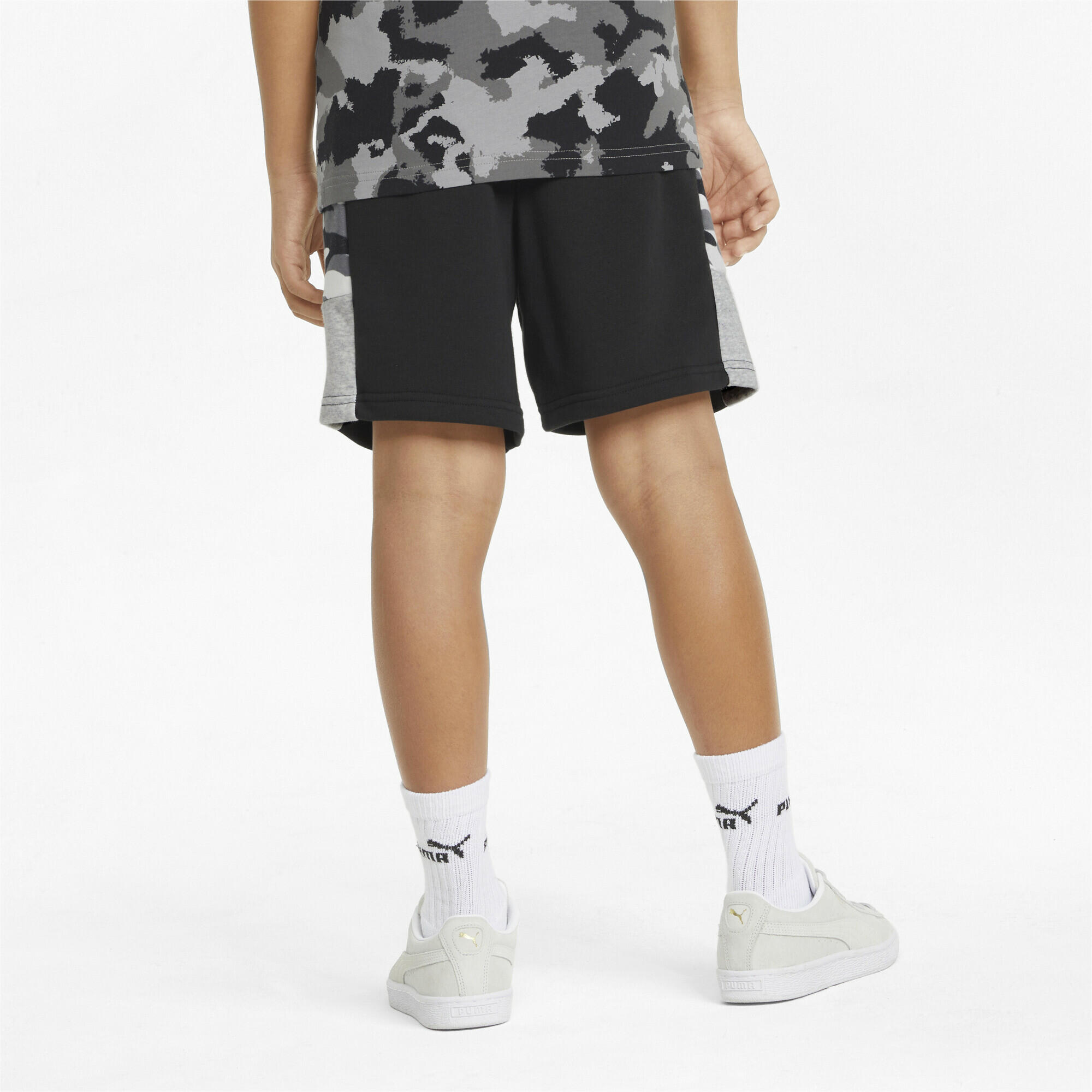Shorts Niños de camuflaje Essentials+ Negro 3/6