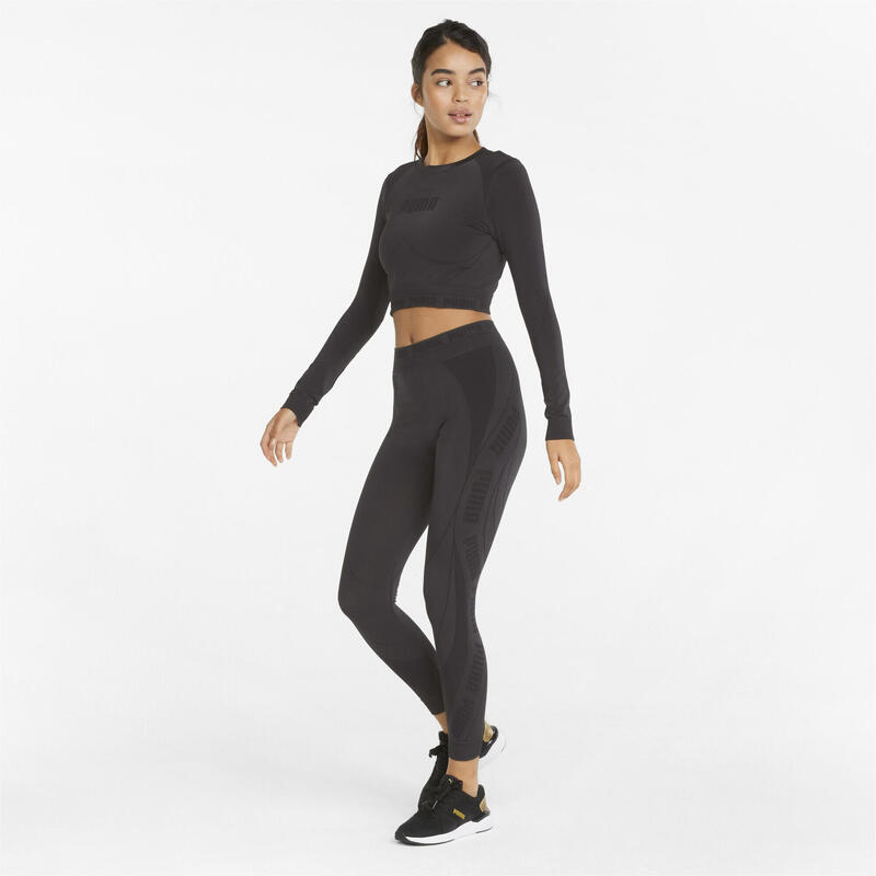 Puma Evoknit Seamless Womens Long Sleeve Crop Shirt - S PUMA - Decathlon