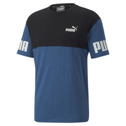 Power T-shirt met kleurblok voor heren PUMA