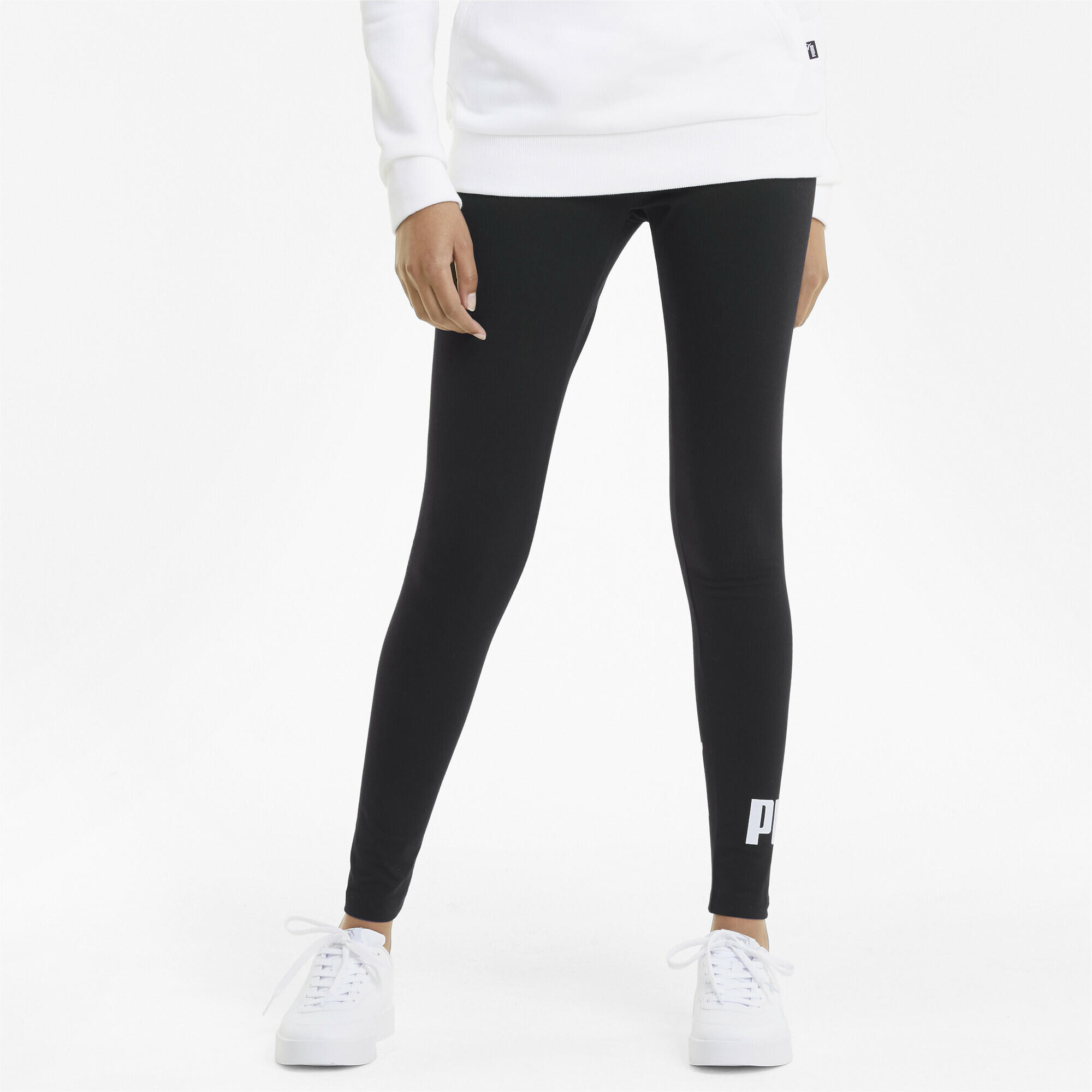Mallas leggings Essentials Logo Mujer PUMA Negro 4/7