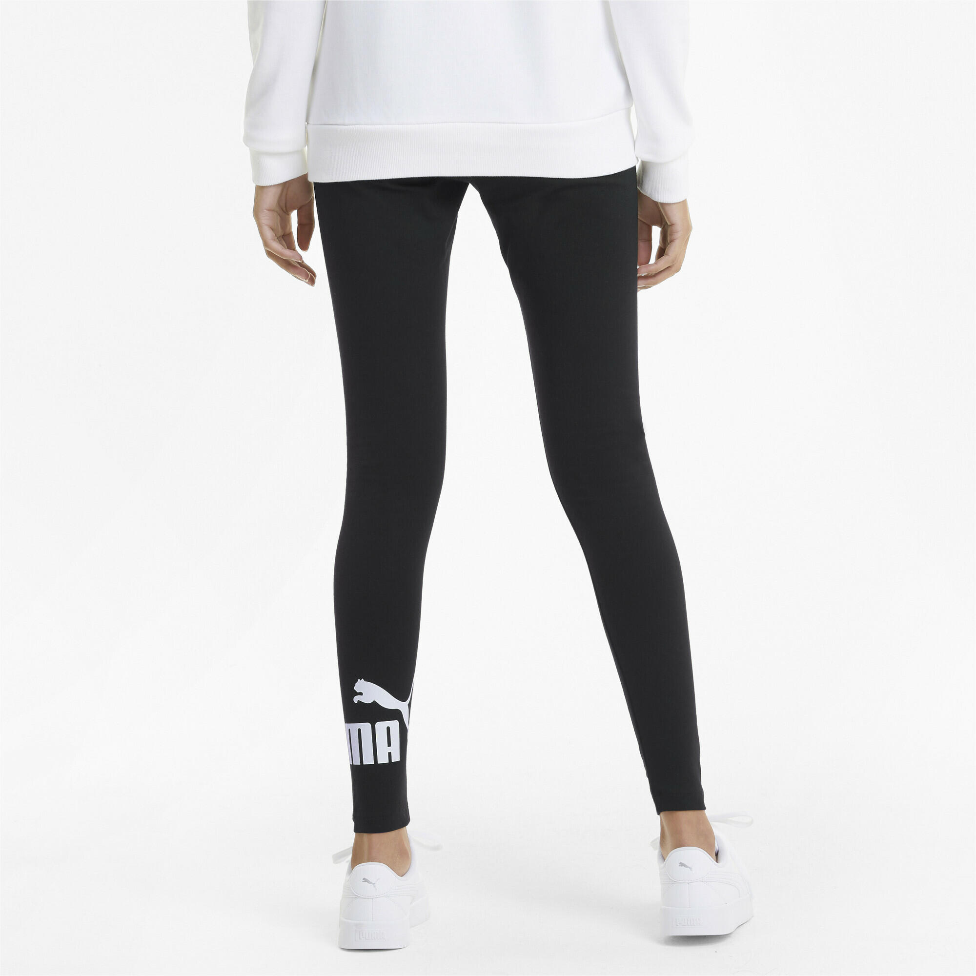 Mallas leggings Essentials Logo Mujer PUMA Negro 5/7
