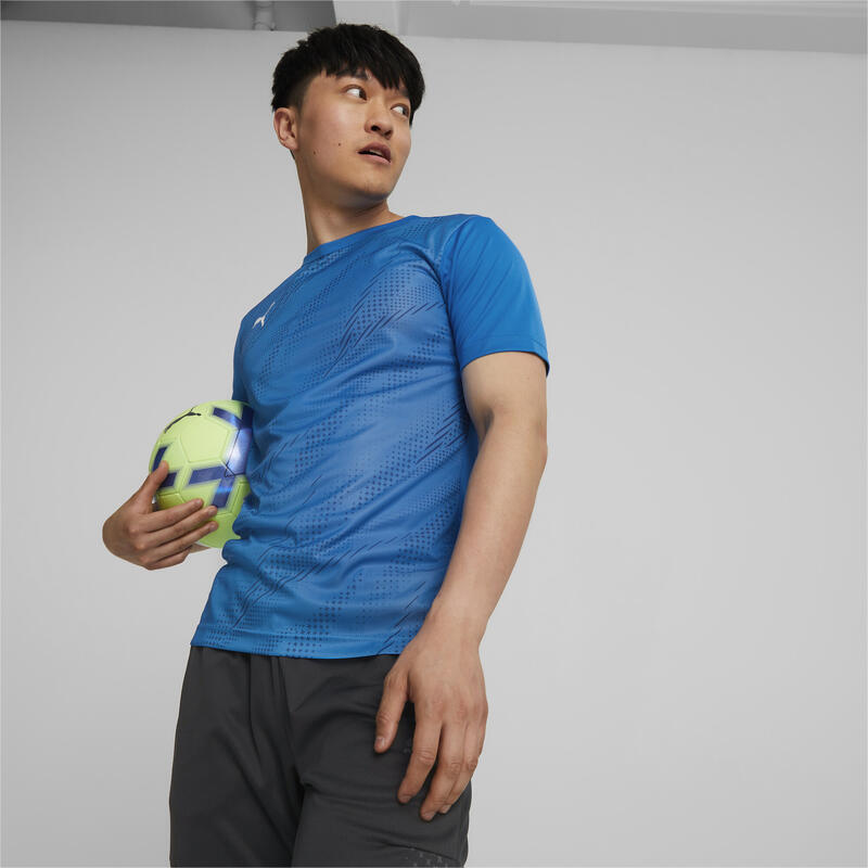 T-Shirt Puma individualRISE Football Graphic Tee, Azul, Homens