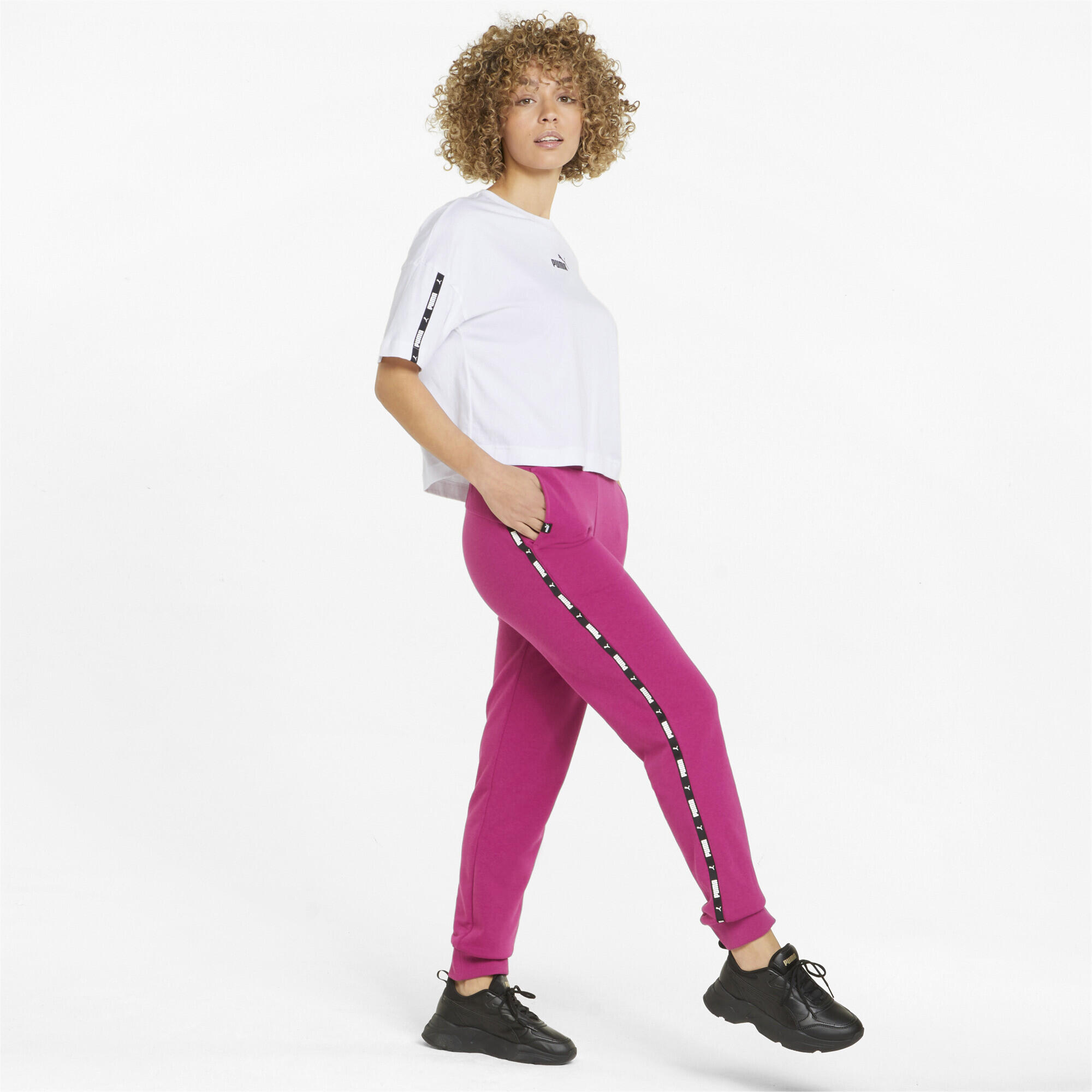 T-shirt corta Power Tape da donna PUMA 4/5