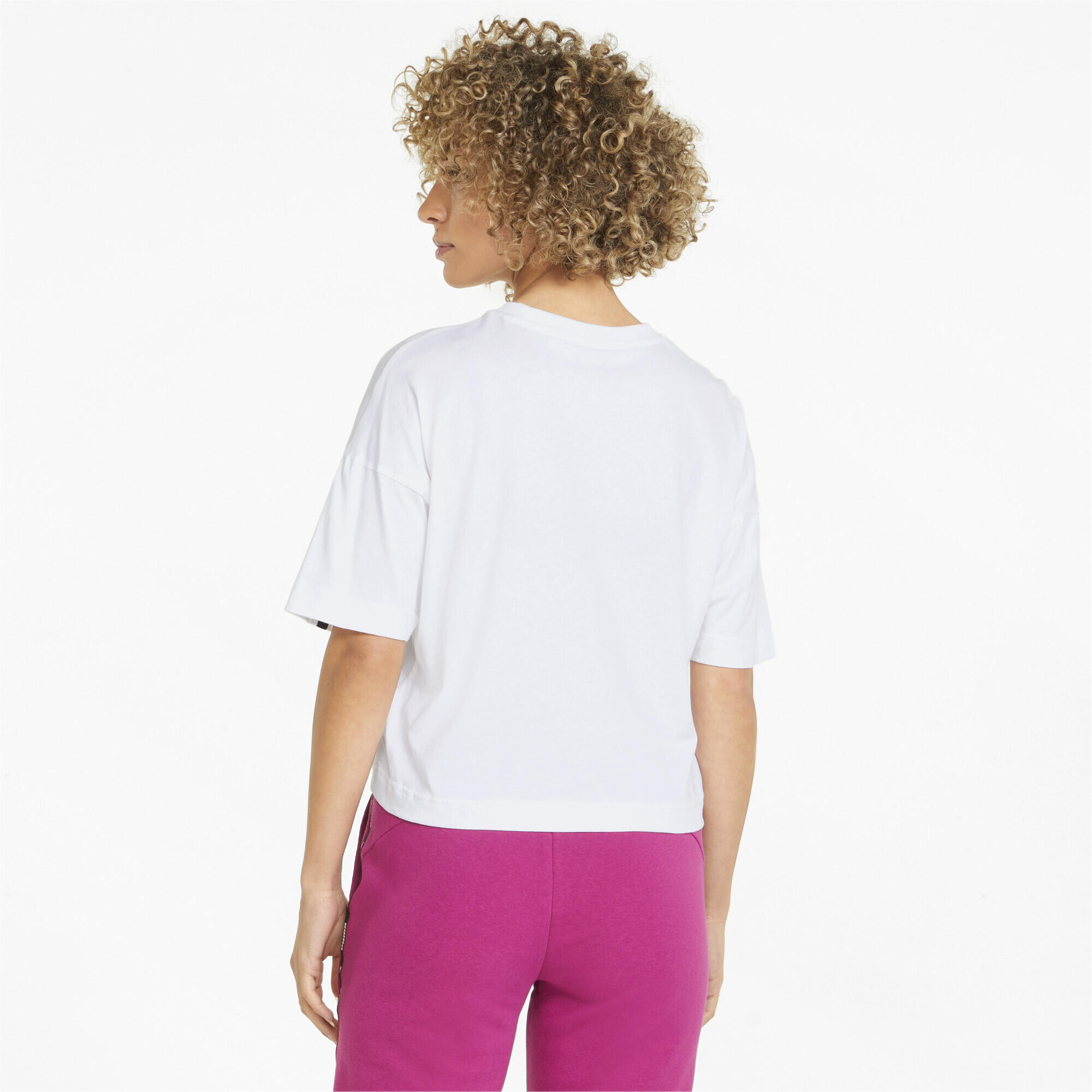 T-shirt corta Power Tape da donna PUMA 3/5